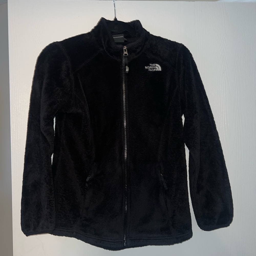 Girls (L) North Face Black Fleece Jacket
